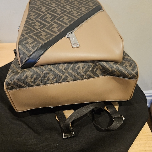 Fendi Diagonal FF Logo Men's Backpack NWT - Picture 7 of 11